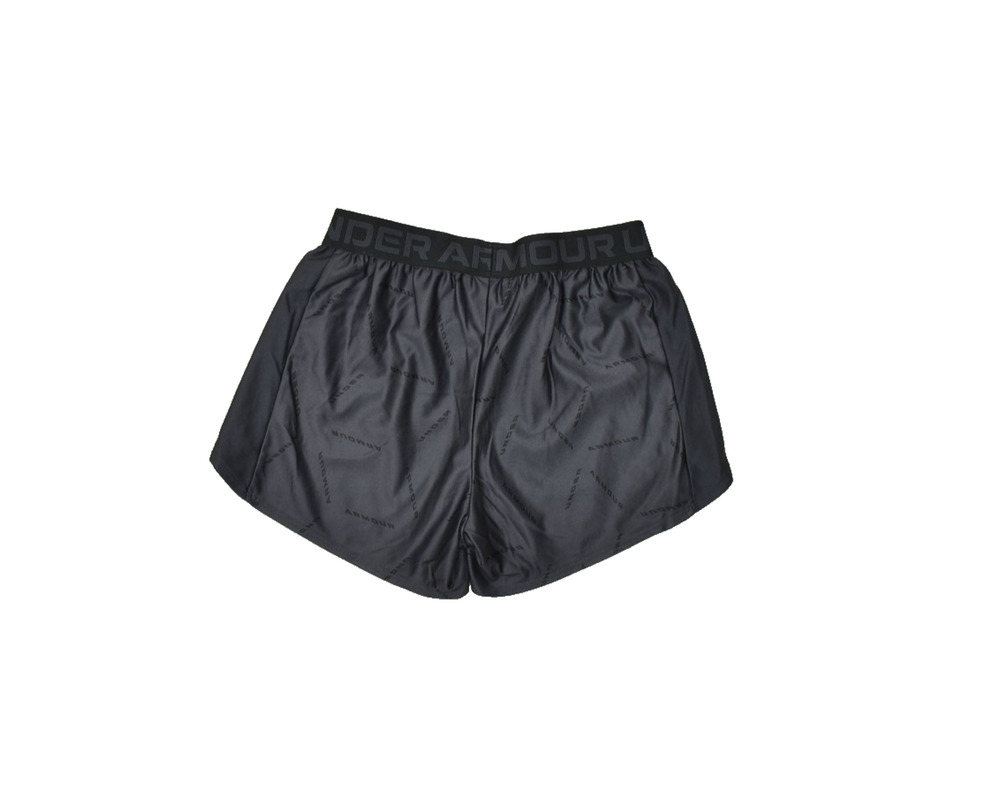 Under Armour Women's Running Shorts Size S Black Logo Pattern Athletic